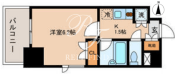 ステーションフロント両国 906 間取り図