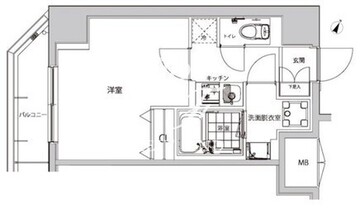 ハーモニーレジデンス早稲田夏目坂 401 間取り図