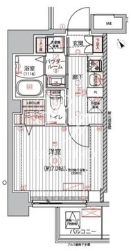 アルコバレーノ戸越銀座 901 間取り図
