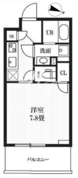 ピークス神田 204 間取り図