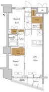 RJRプレシア東十条ガーデン 518 間取り図