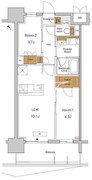 RJRプレシア東十条ガーデン 520 間取り図