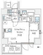 プライムガーデン恵比寿南 1001 間取り図