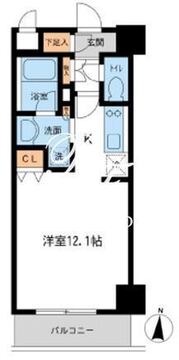 レジデンス両国駅前 402 間取り図
