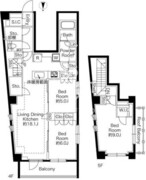 343レジデンス西麻布 501 間取り図 ?>