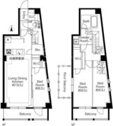 343レジデンス西麻布 503 間取り図 ?>