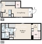 ルクレ自由が丘 102 間取り図