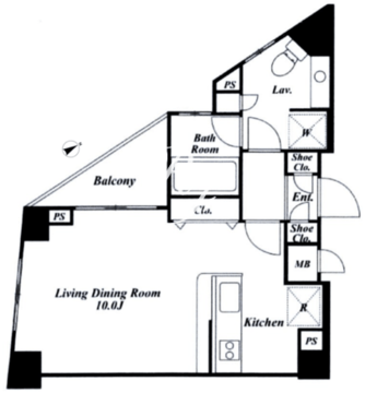 レジデンス広尾 501 間取り図