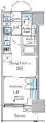 パークアクシス板橋本町ステーションゲート 204 間取り図