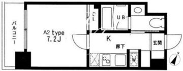 レジディア中目黒2 403 間取り図