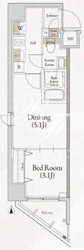 ログ三ノ輪 501 間取り図