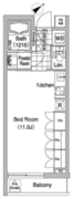 コンフォリア早稲田 207 間取り図
