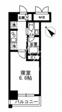 レジディア月島3 910 間取り図