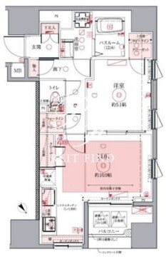 ドムススタイル銀座東 401 間取り図