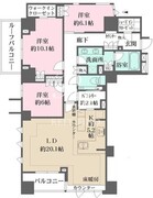 ザ・パークハウス高輪プレイス 204 間取り図 ?>