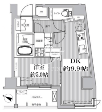 カーサケイト 801 間取り図