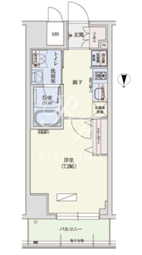 アーバネックス秋葉原イースト 505 間取り図