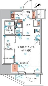 ハーモニーレジデンス巣鴨山手インサイド 101 間取り図