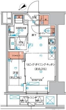 ハーモニーレジデンス巣鴨山手インサイド 102 間取り図