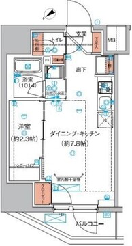 ハーモニーレジデンス巣鴨山手インサイド 1001 間取り図
