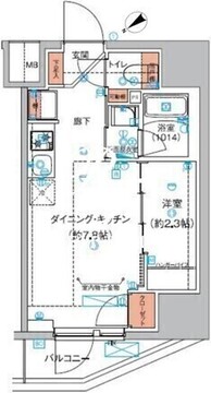 ハーモニーレジデンス巣鴨山手インサイド 704 間取り図