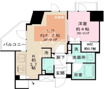 シャリエ御茶ノ水 704 間取り図