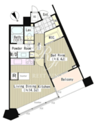 パークコート赤坂ザタワー 601 間取り図