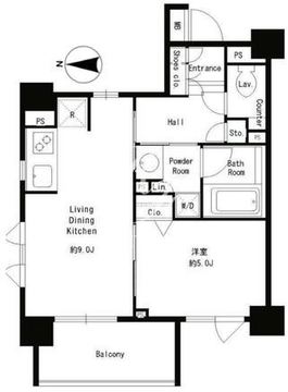 パークキューブ本郷 401 間取り図