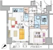 LUNIQ日本橋 302 間取り図