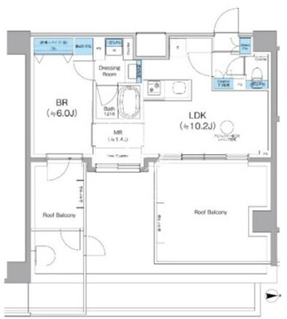 クレヴィアリグゼ西馬込 509 間取り図
