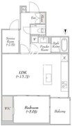 ルミークアン目黒 304 間取り図