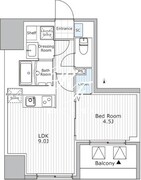 ウィステリアエス上野 305 間取り図