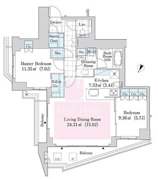 ラ・トゥール渋谷神南 402 間取り図