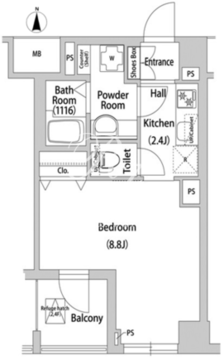 ブレス西巣鴨 209 間取り図