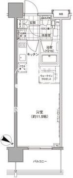 パークハビオ渋谷神山町 604 間取り図