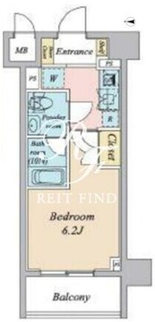 プライマル大森 507 間取り図