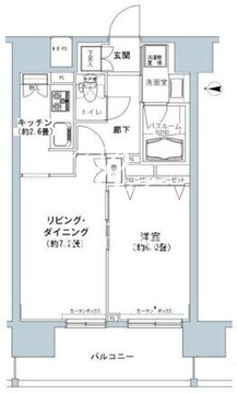 パークキューブ板橋本町 806 間取り図