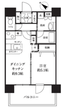 HF西新宿レジデンスイースト 1001 間取り図