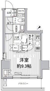 ヒューリックレジデンス駒込 601 間取り図