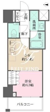 ザ・パークワンズ深川門前仲町 304 間取り図