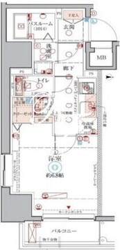 クレヴィスタ元浅草 405 間取り図
