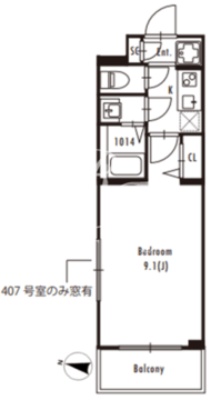 グランパセオ蒲田ウエスト 106 間取り図