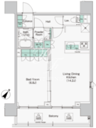 コンフォリア品川イースト 606 間取り図