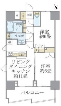 ソレアード早稲田 705 間取り図