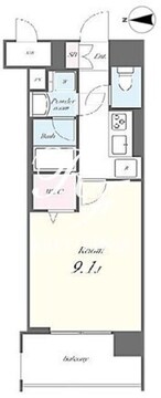 N’sパークレジデンス高田馬場 101 間取り図