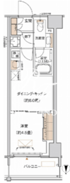 プライムネクサス大森北 338 間取り図