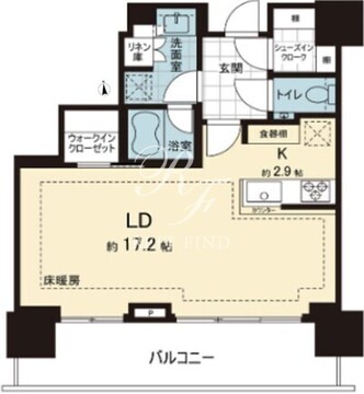 ブランズ渋谷桜丘 2207 間取り図