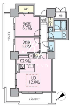 ロイヤルパークスタワー南千住 1401 間取り図