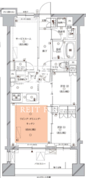 オーパスレジデンス目黒洗足 403 間取り図