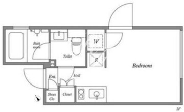 パセオ新宿三丁目 2-202 間取り図